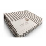 Простирадло натяжне U-TEK Cotton Stripe Cacao 30 — додаткове фото 2